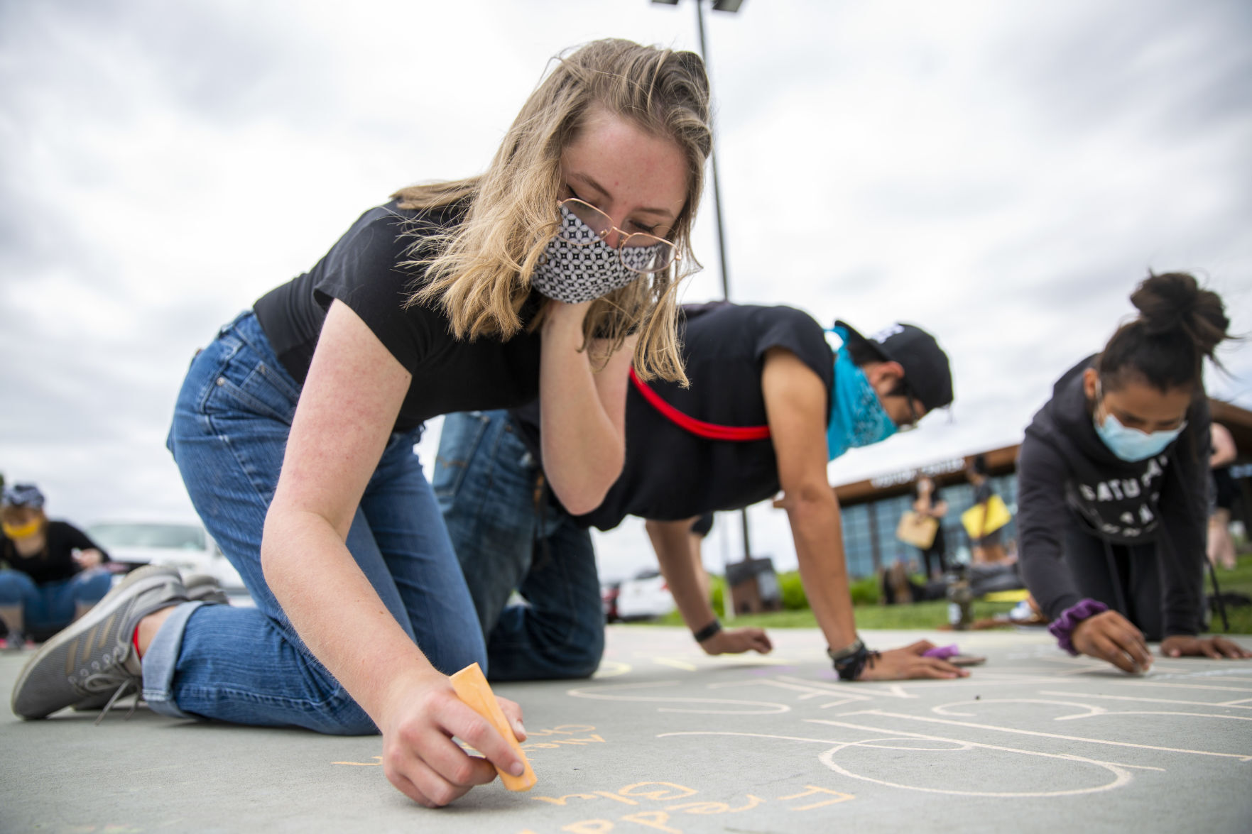 Citizens gather to protest police brutality